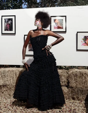 Wearable Art Lace Dress