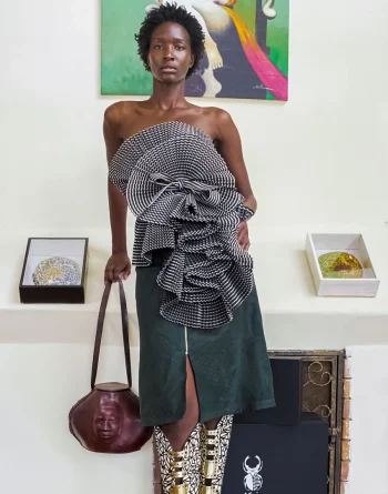 Grey And White Dress Art Wear