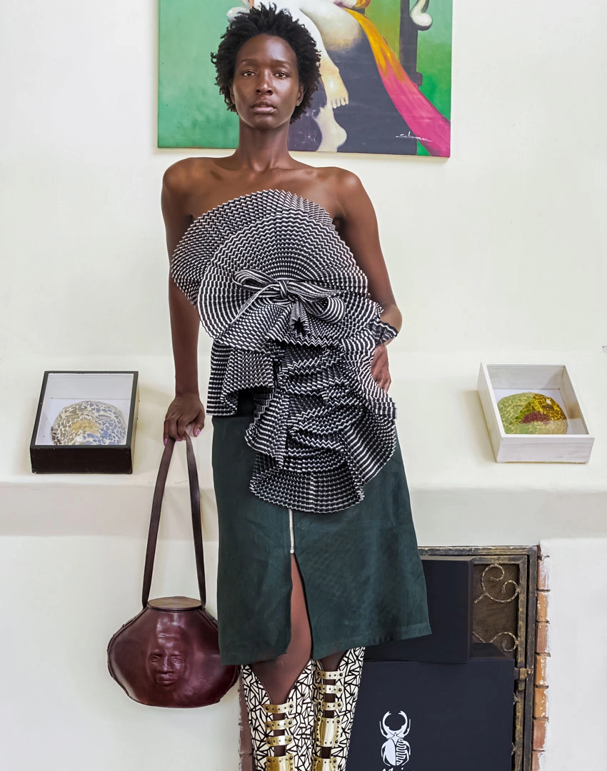 Erika A. Style Grey And White Dress Art Wear Grey And White Dress Art Wear