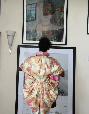 1920s inspired cape coat jacket with collar paired with formal outfit