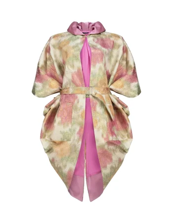 1920s Inspired Cape Coat Jacket with Collar