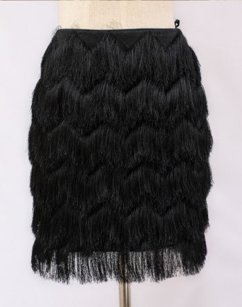 Black Short Frilled Skirt