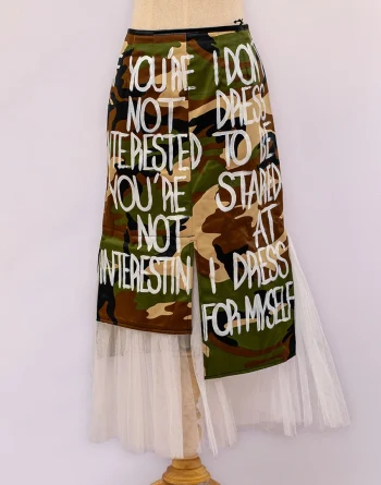 Green Skirt With White Tulle Erika A. Style