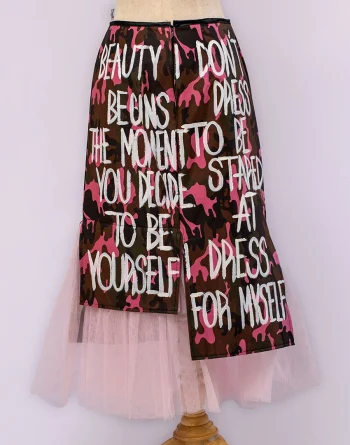 Pink Skirt With Pink Tulle