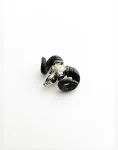 Aries Ram Skull Brooch in White Bronze