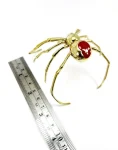 Black Widow Spider Bracelet Sided