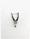 Goat Skull Brooch Sided