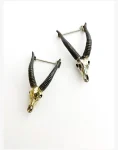 Goat Skull Brooch Sided