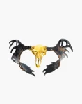 Moose Skull Brass Bangle