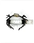 Moose skull bangle in white bronzee