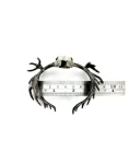Moose Skull Bangle In White Bronze