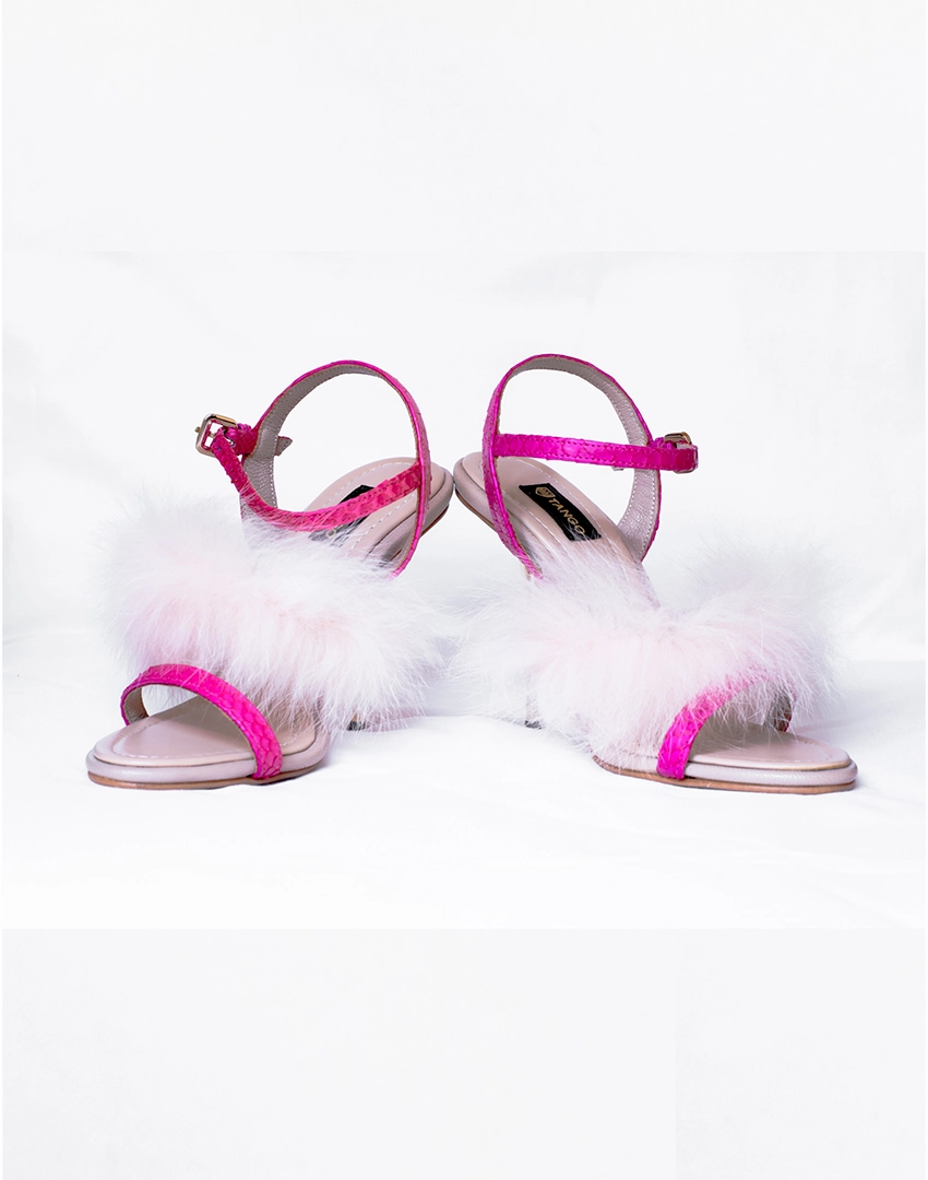 Rabbit Fur Shoes Side By Side Rabbit Fur Shoes