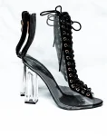 See Through Chunky High Heel