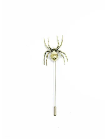 Spider Lapel Pin - Solid Brass