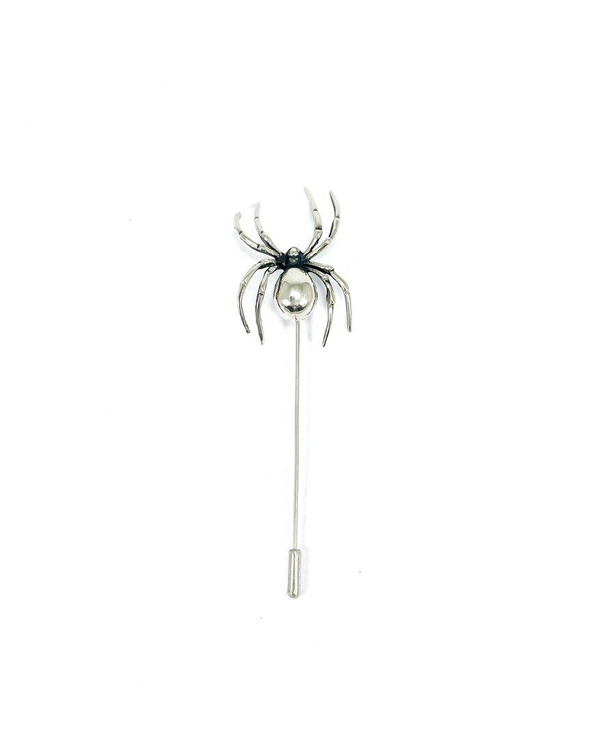 Spider Lapel Pin White Bronze Spider Lapel Pin White Bronze