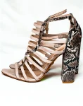 Strapped Chunky High Heel