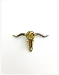 Taurus Bull Skull Brooches