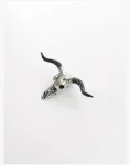 Taurus Bull Skull Broochss