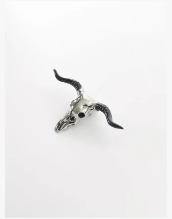 Taurus Bull Skull Brooch