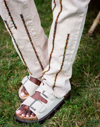 The Donovan Slim Fit Cream Denim