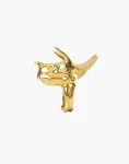 Brass Triceratops Skull Fossil Ring Erika A. Style