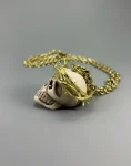 Realistic look and Crown of Golden Thorn Necklace