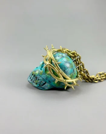 Crown of Thorns Skull Necklace