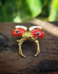 Flying Ladybug Ring Side