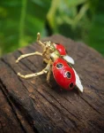 Flying Ladybug Ring Side