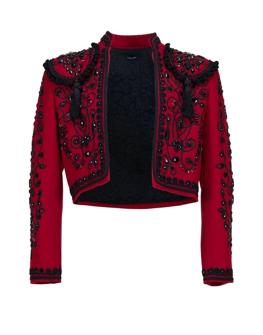 Matador Jacket In Red Front Matador Jacket In Red
