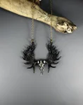 Moose Skull Pendant Necklace - Realistic Look