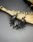 Moose Skull Pendant Necklace – Realistic Look Front
