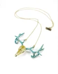 Pendant Necklace – Patina Antlers Cnter