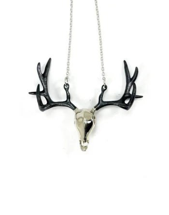 Pendant Necklace -White Bronze