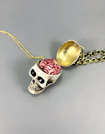 Red Brain On Pendant Necklace
