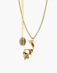 Skull Ring Brain Pendant
