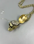 Skull Ring Brain Pendant