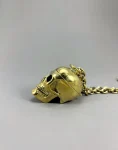 Skull Ring Brain Pendant