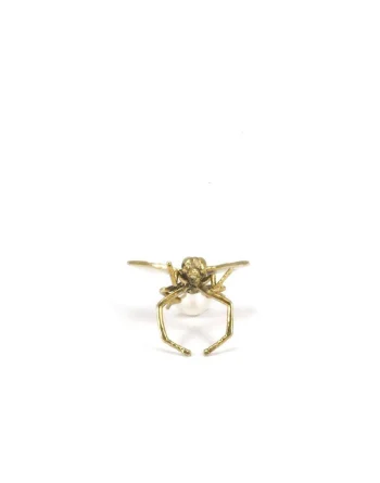 Spider Ring - White Bronze