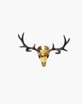 Stag Skull Ring - Brass