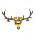 Stag Skull Ring – Brass