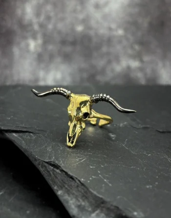 Zodiac Taurus Bull - Brass Ring