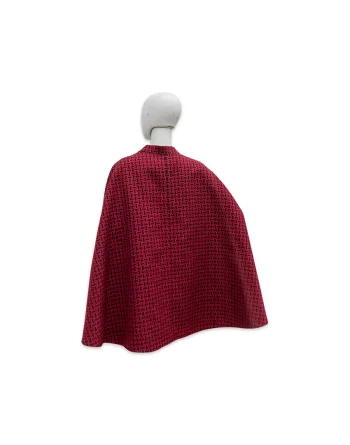 Tweed Red Cape Coat