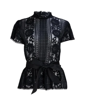Black Lace Blouse