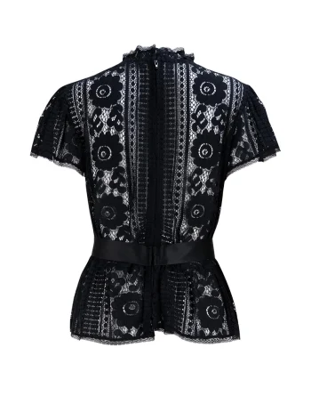 Black Lace Blouse