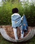 Denim Jackets With Scarab Beetle