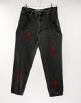 Stefano Man Faded Black Jeans