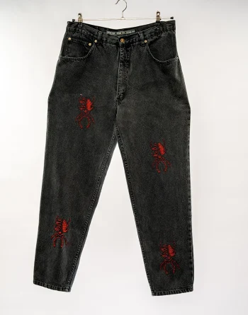 Stefano Man: Faded Black Jeans