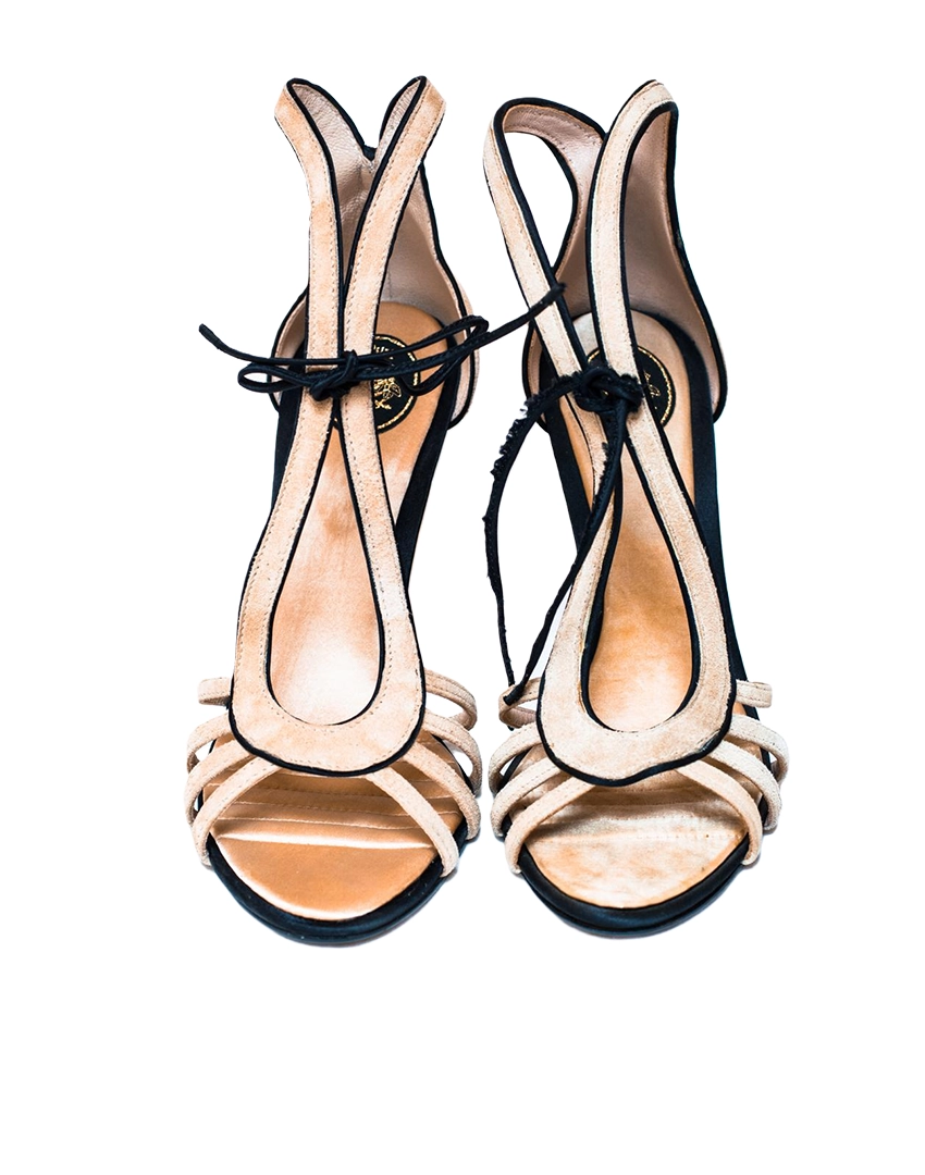 Suede Peep - Toe Heel Suede Peep - Toe Heel