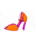 Suede Peep – Toe In Orange